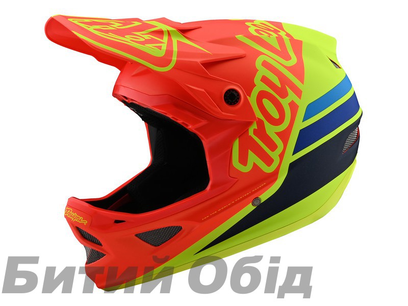 Вело шлем TLD D3 Fiberlite [Silhoette Orange/Yellow]